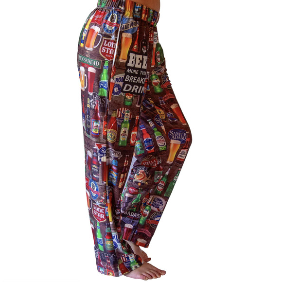 BRIEF INSANITY *Beer for Breakfast* Lounge PJ Pants | Small, New - Picture 6 of 7